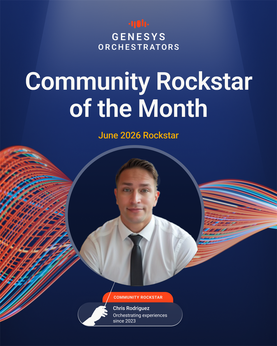 Community Rockstar of the Month poster